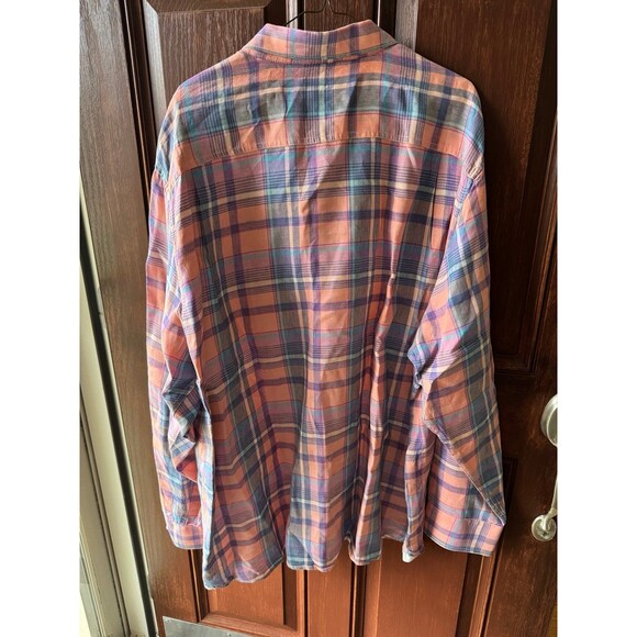 Tommy Bahama 100% Linen Striped Multicolor Button Down shirt XXL - Picture 7 of 10